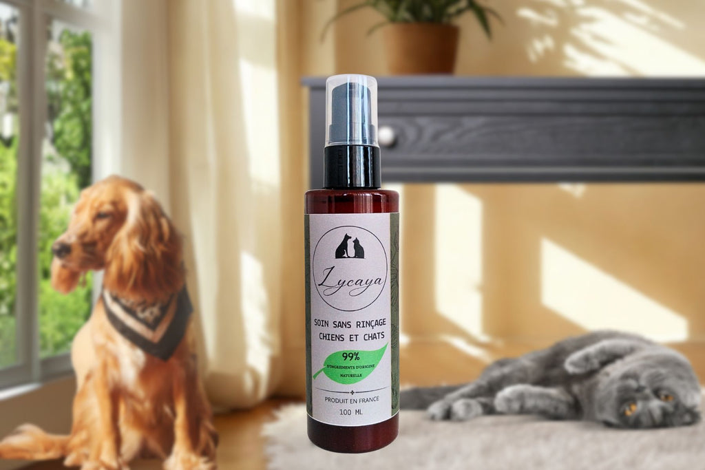 SOIN SANS RINCAGE MULTIFONCTIONNEL NATUREL POUR CHIENS ET CHATS - 100 ml - PRODUIT EN FRANCE