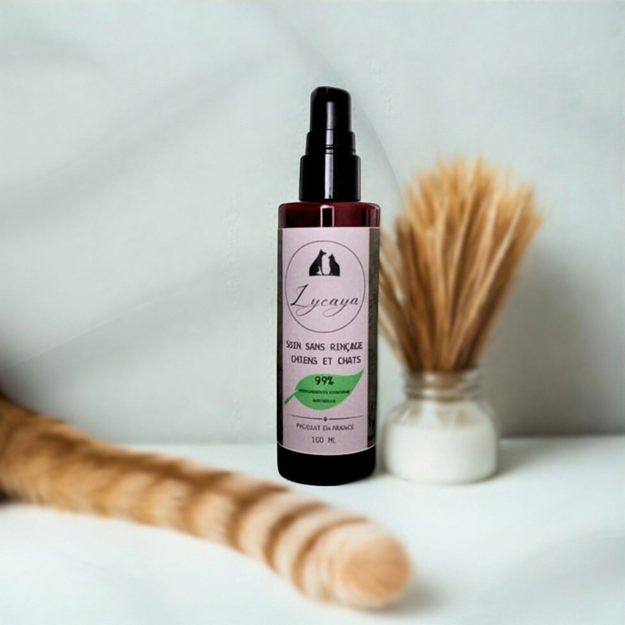 SOIN SANS RINCAGE MULTIFONCTIONNEL NATUREL POUR CHIENS ET CHATS - 100 ml - PRODUIT EN FRANCE