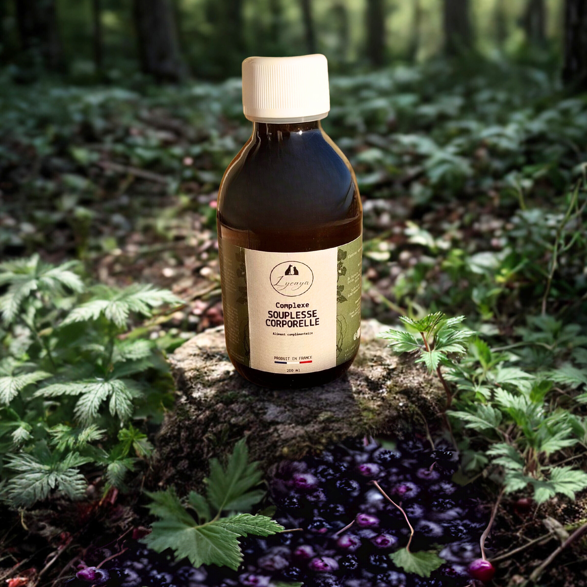 COMPLEXE SOUPLESSE CORPORELLE POUR CHIENS ET CHATS SANS ALCOOL - 200 ml - PRODUIT EN FRANCE