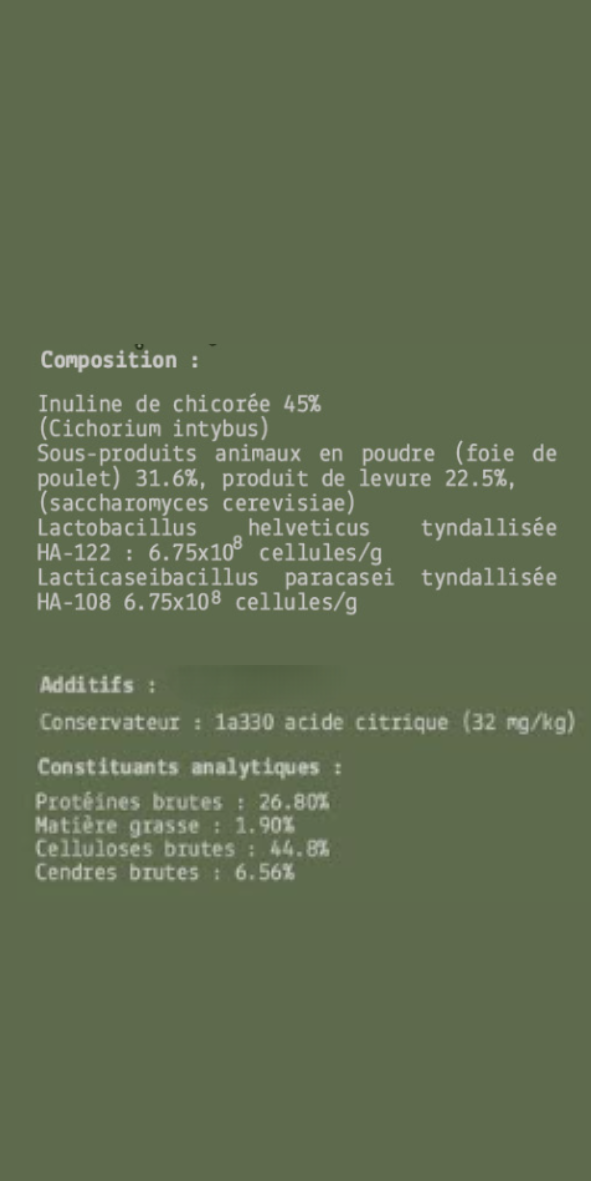 COMPLEXE EQUILIBRE FLORE POUR CHIENS ET CHATS - 100 gr - PRODUIT EN FRANCE