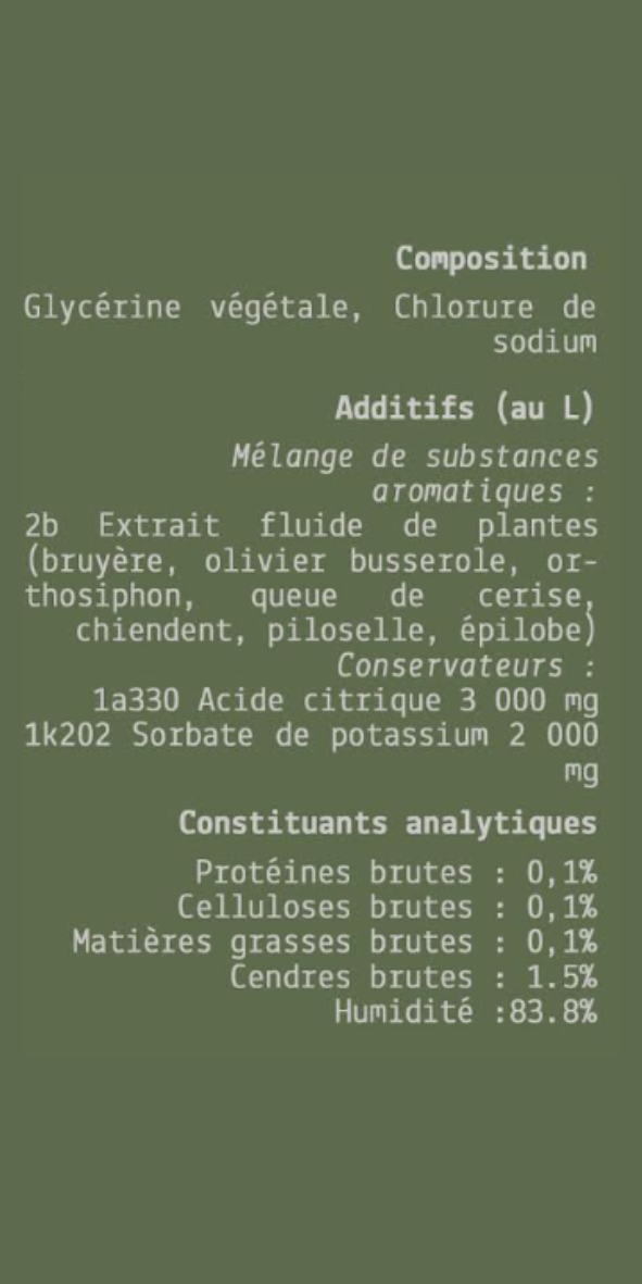 COMPLEXE CONFORT URINAIRE POUR CHIENS ET CHATS SANS ALCOOL- 200 ml - PRODUIT EN FRANCE