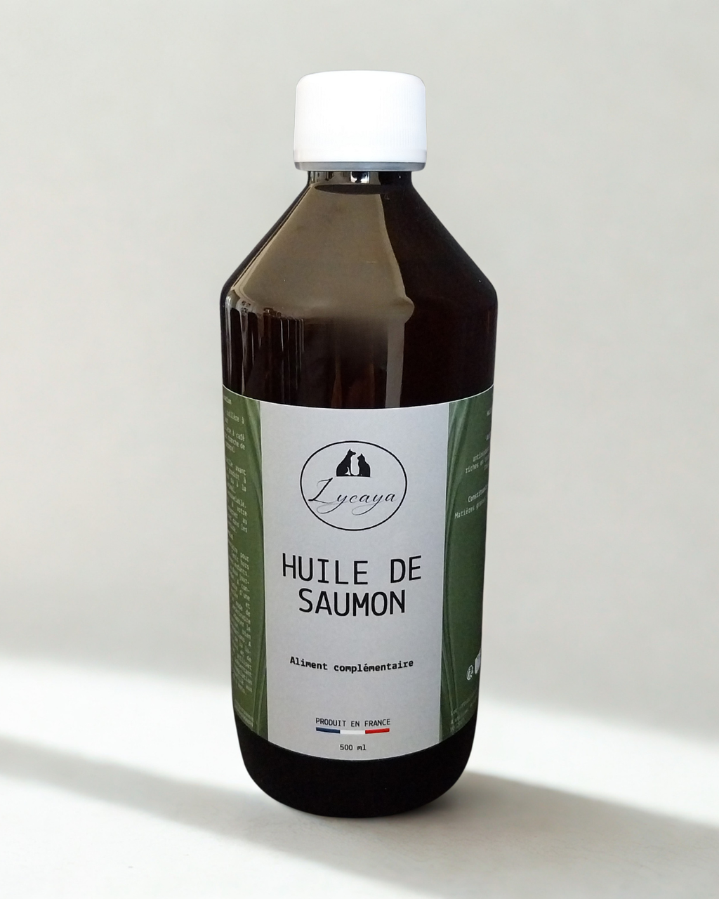 HUILE DE SAUMON POUR CHIENS ET CHATS - 500 ml - PRODUIT EN FRANCE