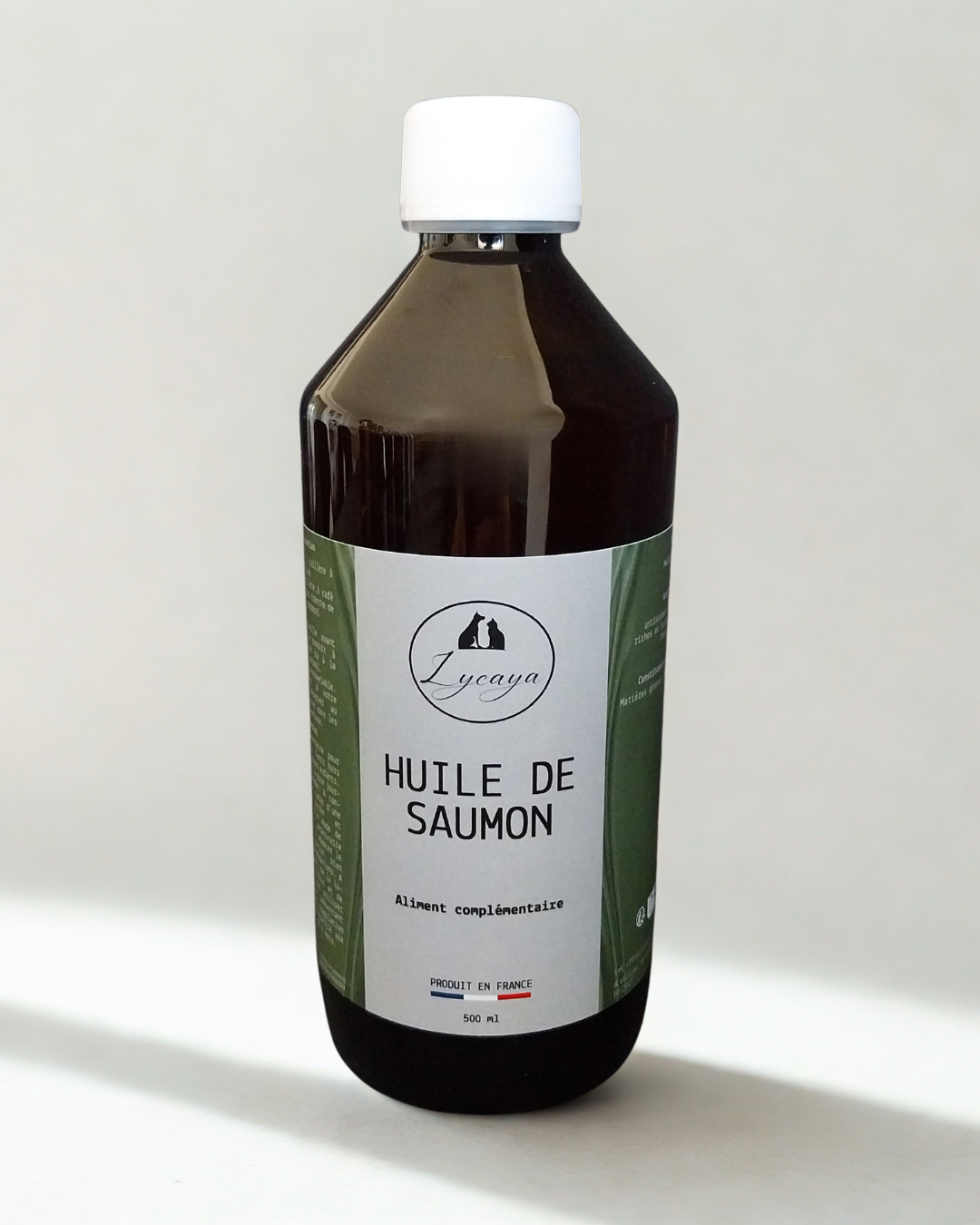 Salmon Oil for Dogs and Cats - 500 ml - Produced in France